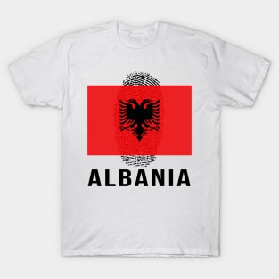 Albania Flag Soccer DNA T-Shirt